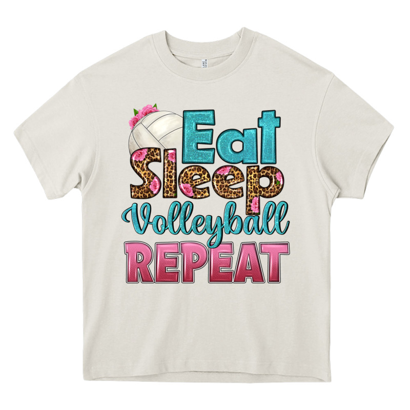 Eat Sleep Volleyball Repeat Heavy Core Tee by HRA Design Shop | Teevron