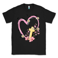 Black heart cross Classic Tee - MaliasSmallBusiness