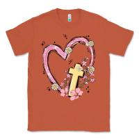 Copper heart cross Classic Tee - MaliasSmallBusiness