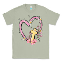 Matcha heart cross Classic Tee - MaliasSmallBusiness
