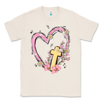 Natural heart cross Classic Tee - MaliasSmallBusiness