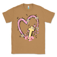 Toasted Coconut heart cross Classic Tee - MaliasSmallBusiness