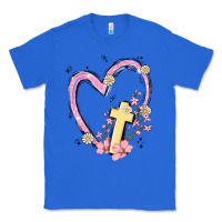 True Royal heart cross Classic Tee - MaliasSmallBusiness