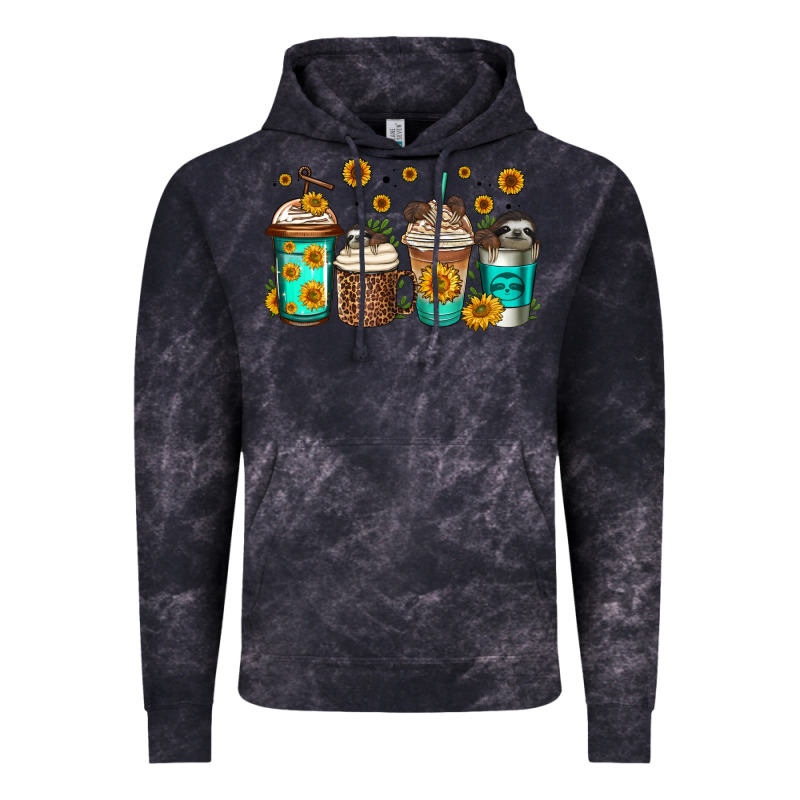 Sloth Coffee Cups Vintage Hoodie by Jasminsmagicworld | Teevron