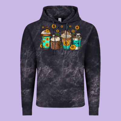 Sloth Coffee Cups Vintage Hoodie Designed By Jasminsmagicworld