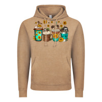 Vintage Coffee sloth coffee cups Vintage Hoodie - Jasminsmagicworld