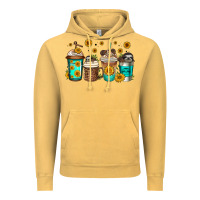 Vintage Mustard sloth coffee cups Vintage Hoodie - Jasminsmagicworld