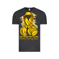 Vintage Black they never fight alone yellow ribbon with boxing g Vintage Tee - NancyCooperArtShop