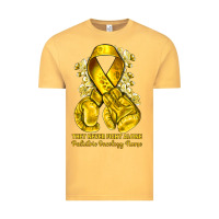Vintage Mustard they never fight alone yellow ribbon with boxing g Vintage Tee - NancyCooperArtShop