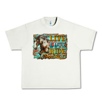 Pistachio live love ride horse Urban Heavy Tee - LillyAllenDesigns