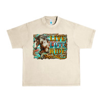 Sandshell live love ride horse Urban Heavy Tee - LillyAllenDesigns