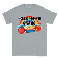 Heather Grey back to school hello fourth grade 3200x2400 Classic Tee - AdoDesignShop