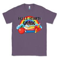 Lavender back to school hello fourth grade 3200x2400 Classic Tee - AdoDesignShop