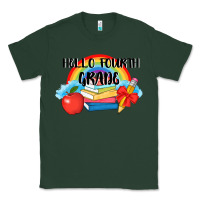 Sports Green back to school hello fourth grade 3200x2400 Classic Tee - AdoDesignShop