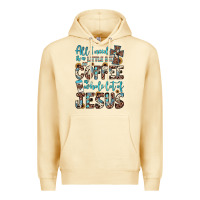 Pina Colada all i need is a little bit of coffee and o whole lot of jesus Premium Hoodie - JahusDesignShop
