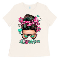 Bone dog mom messy bun Ladies Tee - Zillion Design Studio