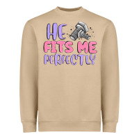 Mushroom he fits me perfectly Heavyweight Sweatshirt - MaliasSmallBusiness