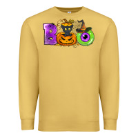 Antique Gold Boo Halloween Premium Sweatshirt - NancyCooperArtShop