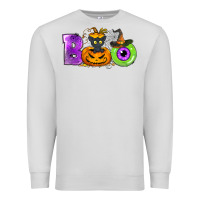 Dove Grey Boo Halloween Premium Sweatshirt - NancyCooperArtShop