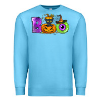 Ocean Blue Boo Halloween Premium Sweatshirt - NancyCooperArtShop