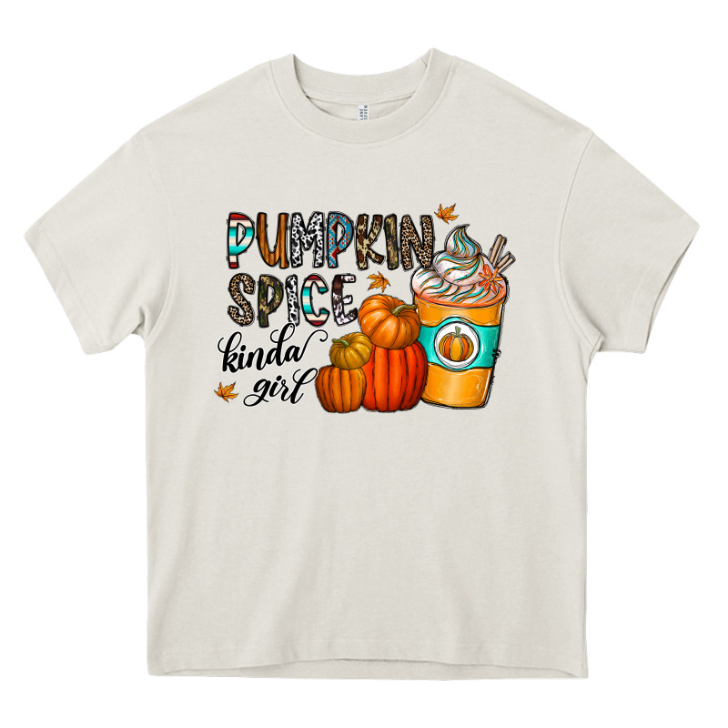 Pumpkin Spice Kinda Girl Heavy Core Tee by CowhideDigitalArt | Teevron