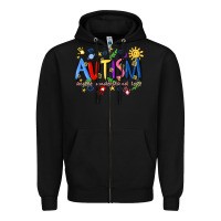 Black autism accept understand love Zipper Hoodie - Artiststas