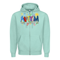 Seafoam autism accept understand love Zipper Hoodie - Artiststas