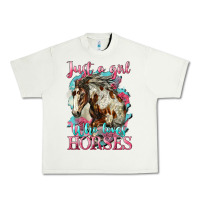 Pistachio just a girl who loves horses mustang Urban Heavy Tee - LillyAllenDesigns