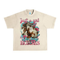 Sandshell just a girl who loves horses mustang Urban Heavy Tee - LillyAllenDesigns