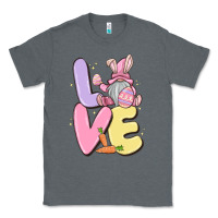 Charcoal Heather love easter gnome Classic Tee - MaliasSmallBusiness