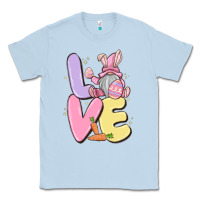 Dusty Blue love easter gnome Classic Tee - MaliasSmallBusiness