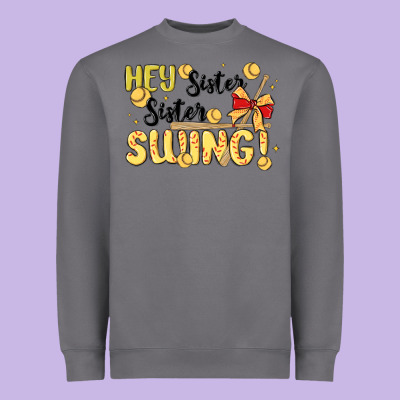 Softball Sister Heavyweight Sweatshirt Designed By Maliassmallbusiness