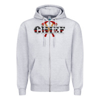 Heather Grey firefighter chief Zipper Hoodie - Artiststas
