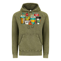Vintage Olive school bus driver coffee cups Vintage Hoodie - Jasminsmagicworld