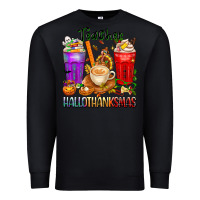 Black hallothanksmas teacher Premium Sweatshirt - texasbilliewilder