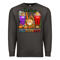 Smoke hallothanksmas teacher Premium Sweatshirt - texasbilliewilder
