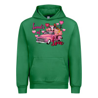 Emerald Loads of love Valentine's Day farm truck Urban Hoodie - FaDigitalArtStudio
