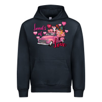 Navy Loads of love Valentine's Day farm truck Urban Hoodie - FaDigitalArtStudio