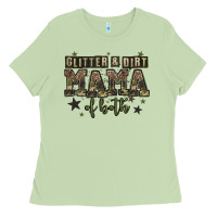 Matcha glitter and dirt mama of both Ladies Tee - Zillion Design Studio