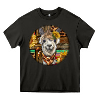 Asphalt western alpaca Heavy Core Tee - BarkalooDesign