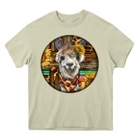Mossy western alpaca Heavy Core Tee - BarkalooDesign