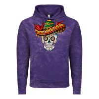 Cloud Purple cinco de mayo sombrero skull Vintage Hoodie - BarkalooDesign
