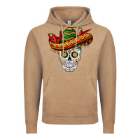 Vintage Coffee cinco de mayo sombrero skull Vintage Hoodie - BarkalooDesign