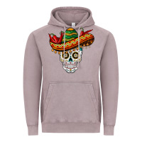 Vintage Zinc cinco de mayo sombrero skull Vintage Hoodie - BarkalooDesign