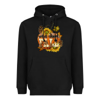 Black Wild About Fall Heavyweight Hoodie - texasbilliewilder