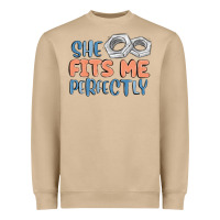 Mushroom she fits me perfectly Heavyweight Sweatshirt - MaliasSmallBusiness