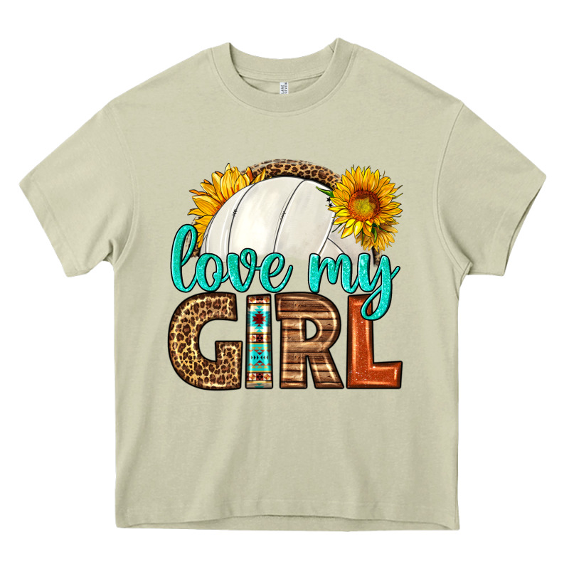 Love My Girl Volleyball Heavy Core Tee by HRA Design Shop | Teevron