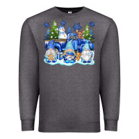 Charcoal Heather snow gnome truck Premium Sweatshirt - texasbilliewilder