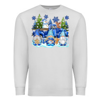 Dove Grey snow gnome truck Premium Sweatshirt - texasbilliewilder