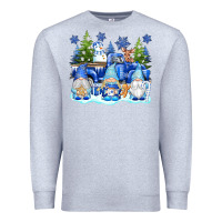 Heather Grey snow gnome truck Premium Sweatshirt - texasbilliewilder